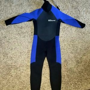 H2Odyssey child size 8, full-body wetsuit